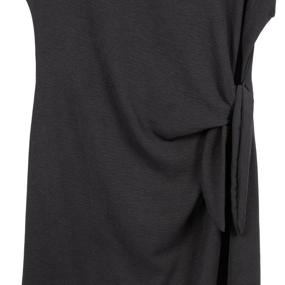 See You Monday Dress XL Womens Black Waist Tue Short Sleeve LBD Career Casual - Picture 3 of 7